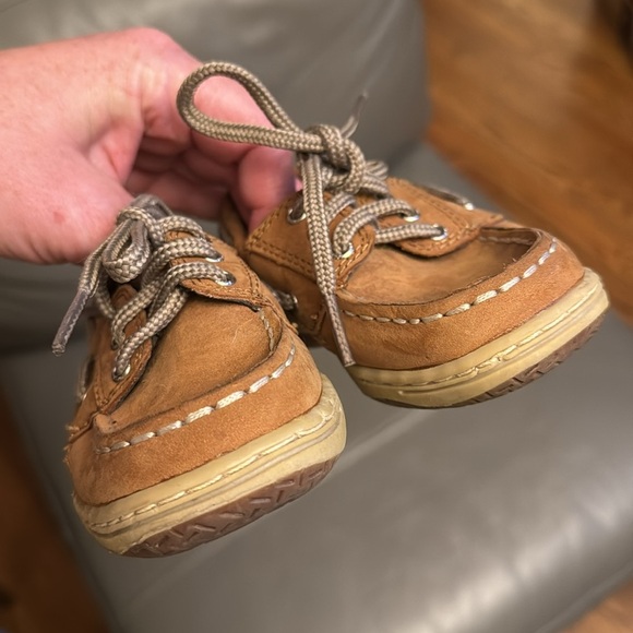 Sperry Billfish boys tan loafers size 7M - Picture 5 of 6